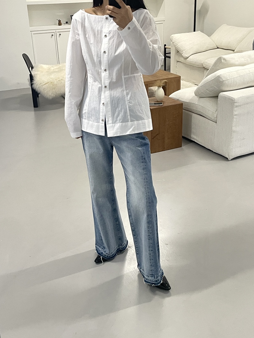 EDITION-P韓國直郵女士新品真品推薦人氣熱賣襯衫蕾絲衫EDITION/CHAHEE襯衫/蕾絲衫