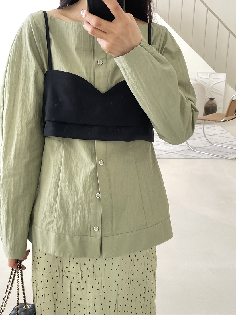 EDITION-P韓國直郵女士新品真品推薦人氣熱賣襯衫蕾絲衫EDITION/CHAHEE襯衫/蕾絲衫