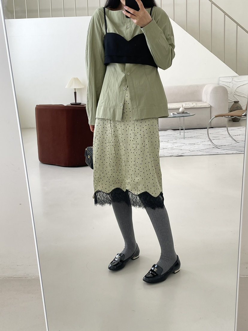 EDITION-P韓國直郵女士新品真品推薦人氣熱賣襯衫蕾絲衫EDITION/CHAHEE襯衫/蕾絲衫