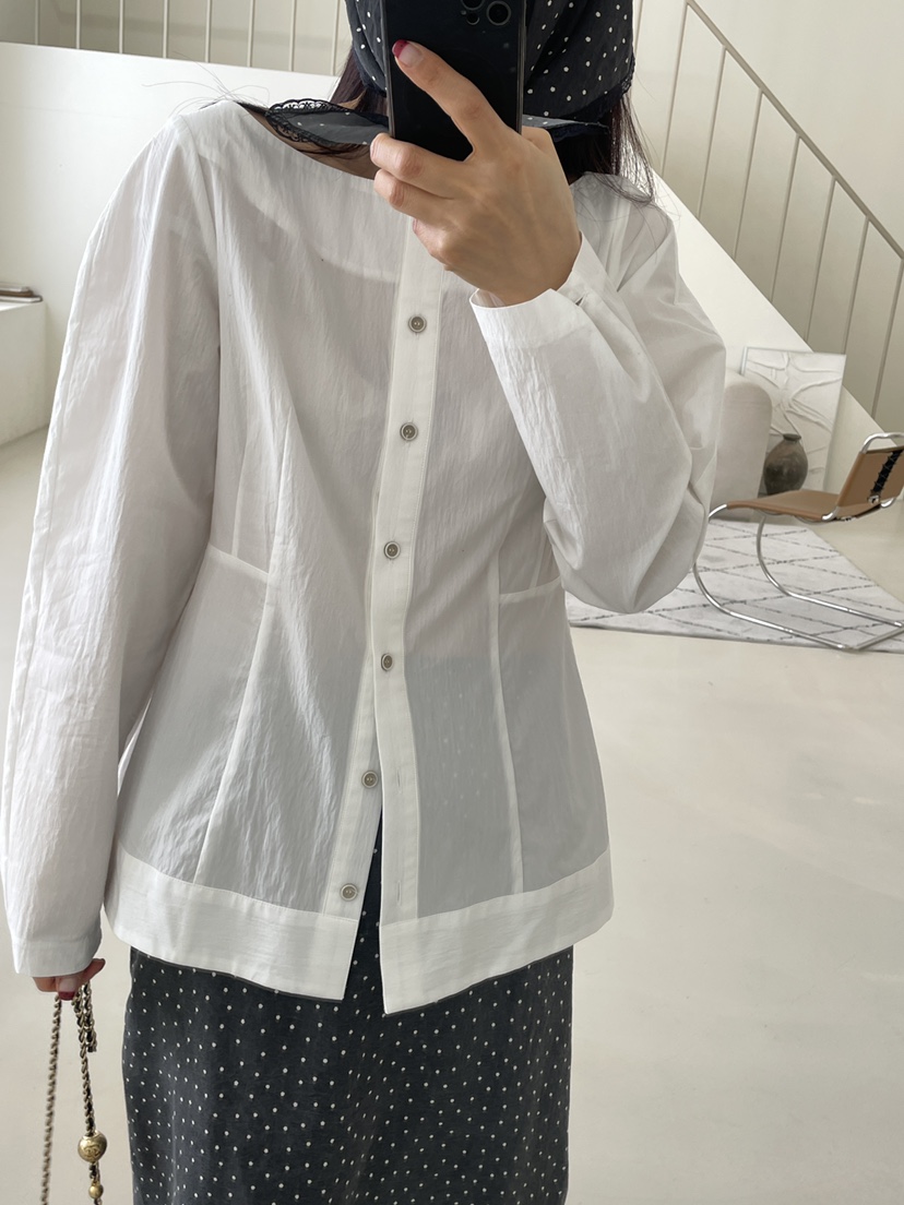 EDITION-P韓國直郵女士新品真品推薦人氣熱賣襯衫蕾絲衫EDITION/CHAHEE襯衫/蕾絲衫