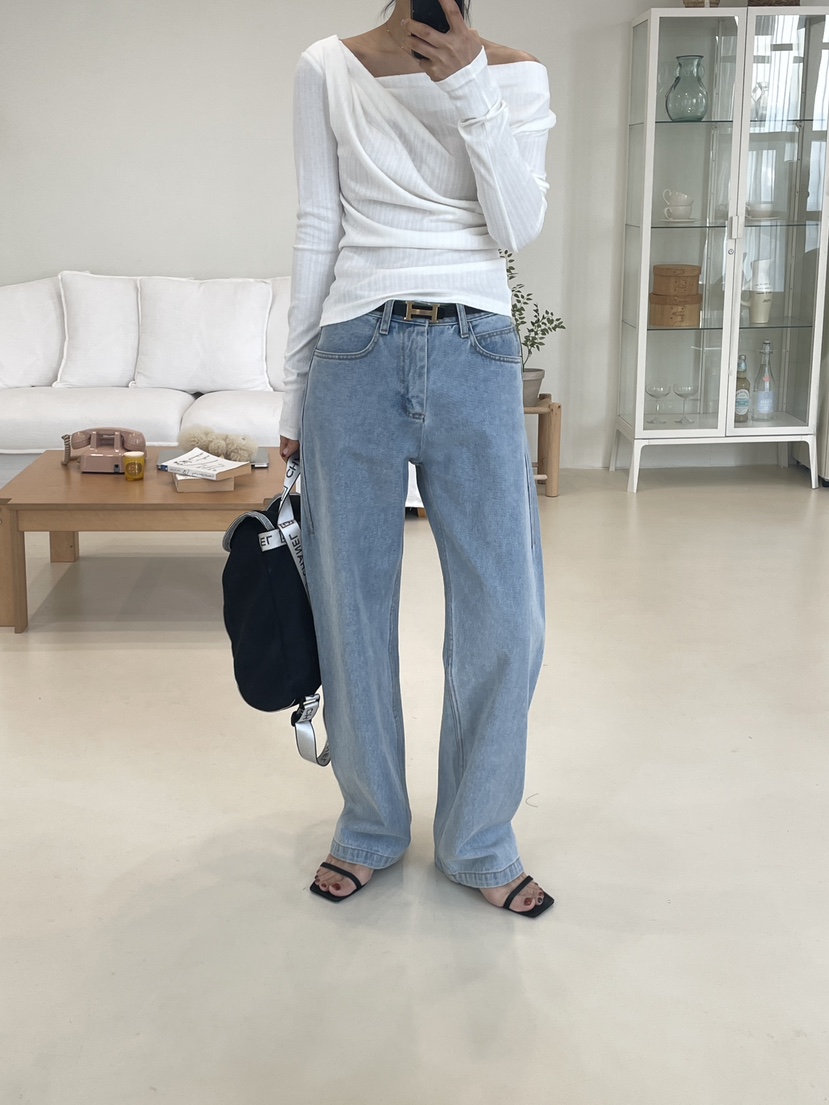 EDITION-P東大門代購女裝新品26春夏人氣時尚真品牛仔褲EDITION/CHAHEE牛仔褲