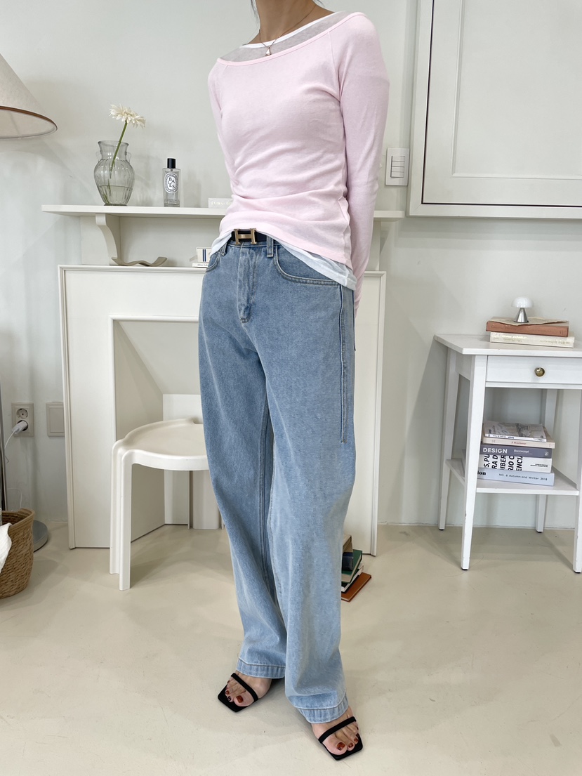 EDITION-P東大門代購女裝新品26春夏人氣時尚真品牛仔褲EDITION/CHAHEE牛仔褲