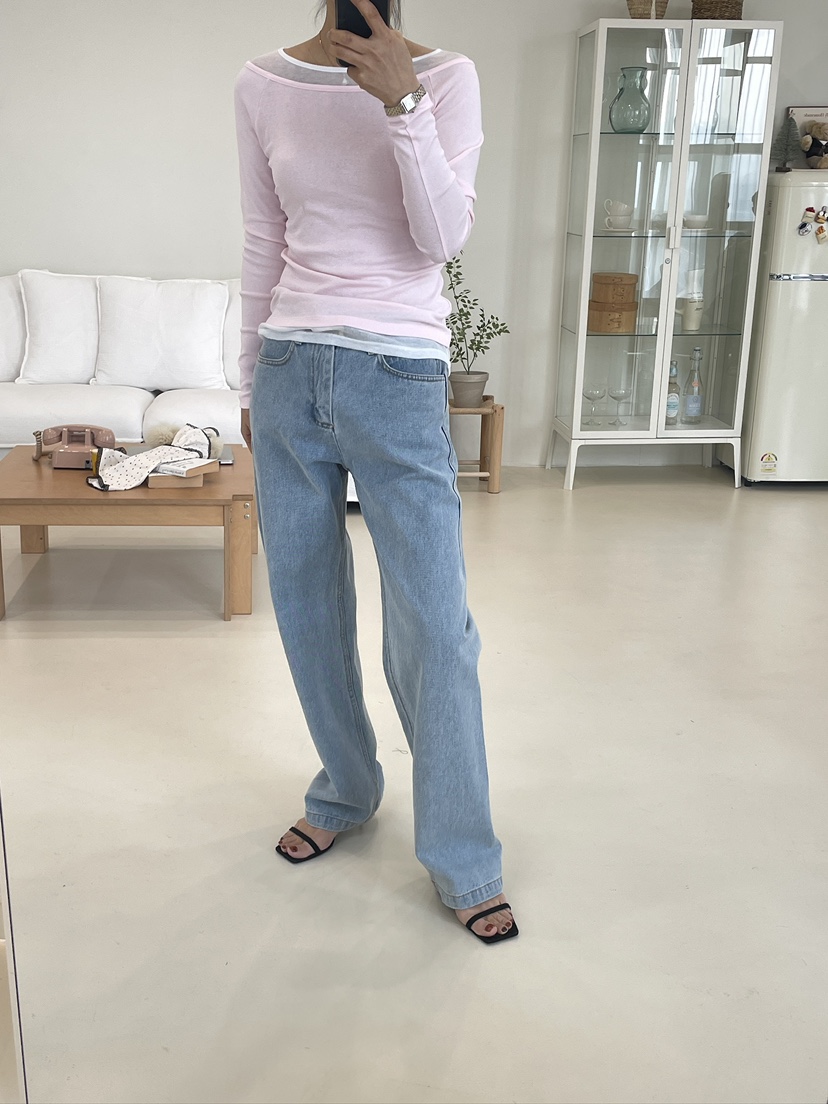 EDITION-P東大門代購女裝新品26春夏人氣時尚真品牛仔褲EDITION/CHAHEE牛仔褲