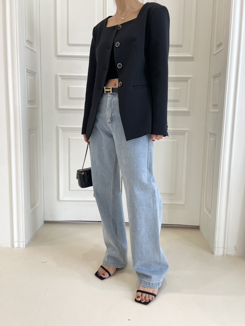 EDITION-P東大門代購女裝新品26春夏人氣時尚真品牛仔褲EDITION/CHAHEE牛仔褲