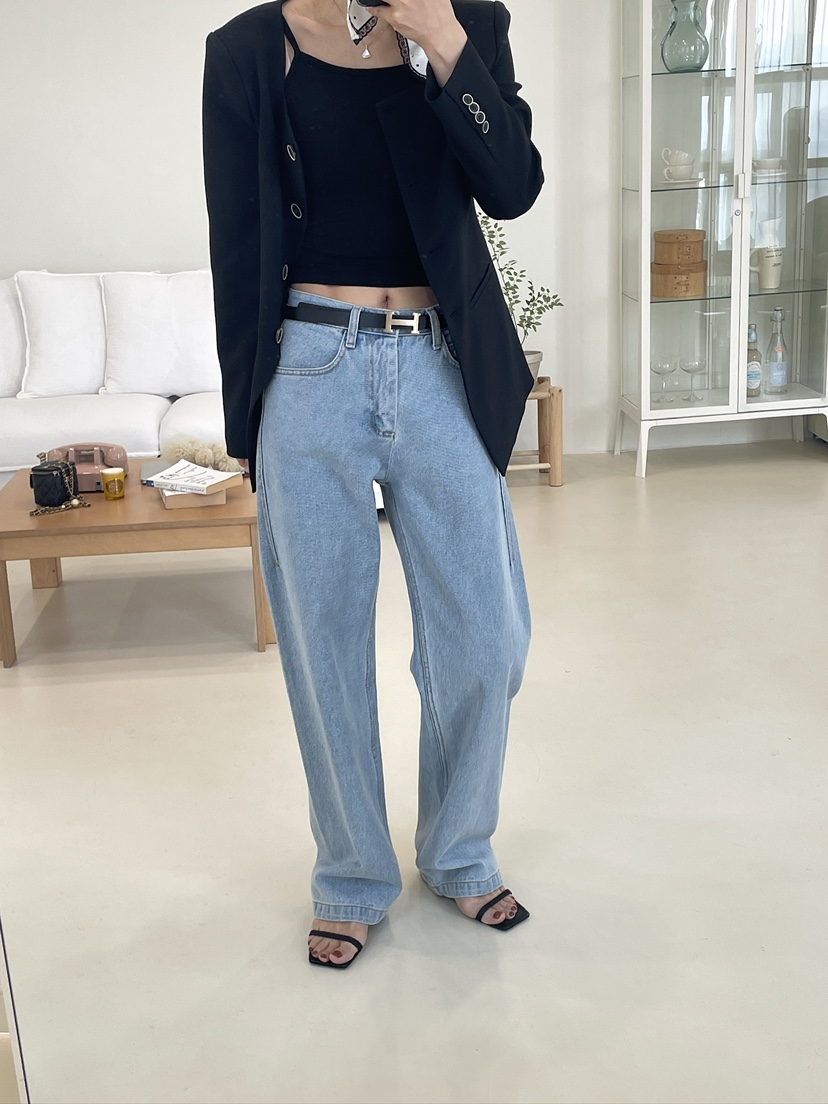 EDITION-P東大門代購女裝新品26春夏人氣時尚真品牛仔褲EDITION/CHAHEE牛仔褲