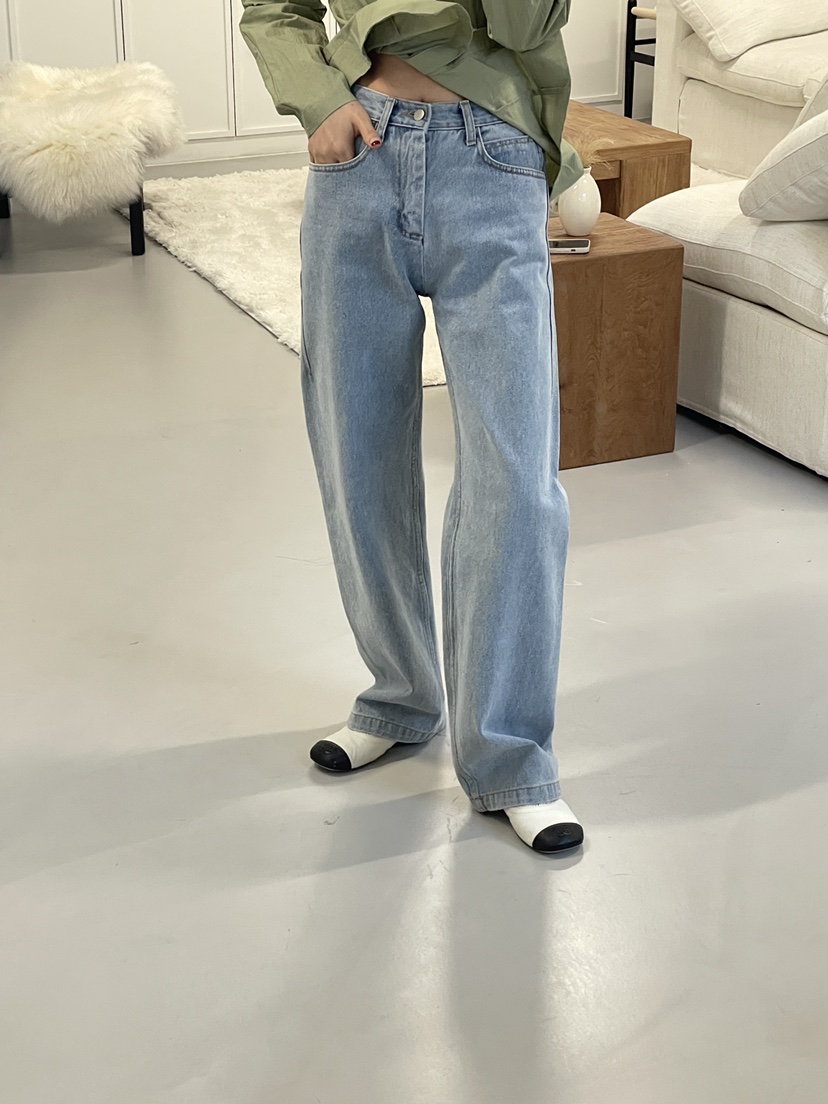 EDITION-P東大門代購女裝新品26春夏人氣時尚真品牛仔褲EDITION/CHAHEE牛仔褲