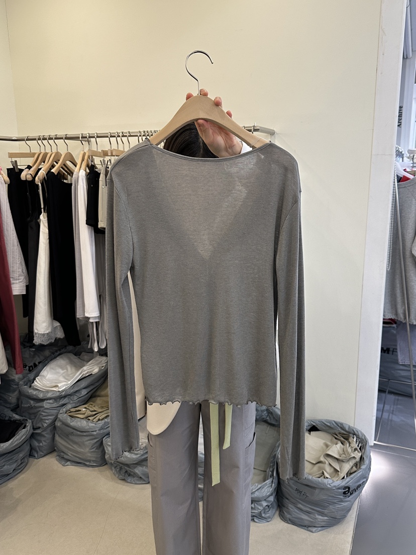 MONDAYMORING東大門代購女士新品職業推薦休閑長袖T恤羊毛衫MONDAYMORING長袖T恤