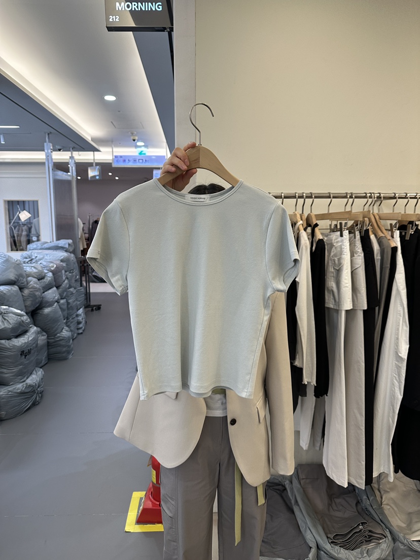 MONDAYMORING東大門實拍女士新款人氣推薦職業26春夏真品T恤MONDAYMORINGT恤圖色2