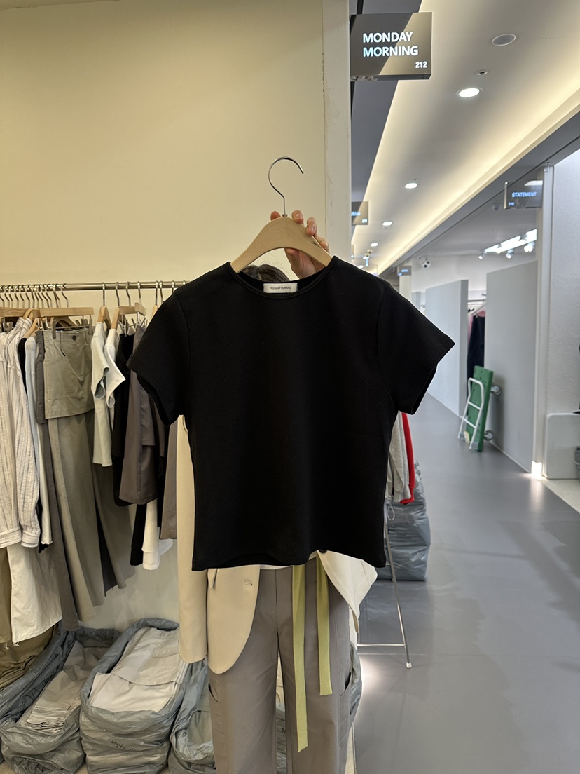 MONDAYMORING東大門實拍女士新款人氣推薦職業26春夏真品T恤MONDAYMORINGT恤圖色3