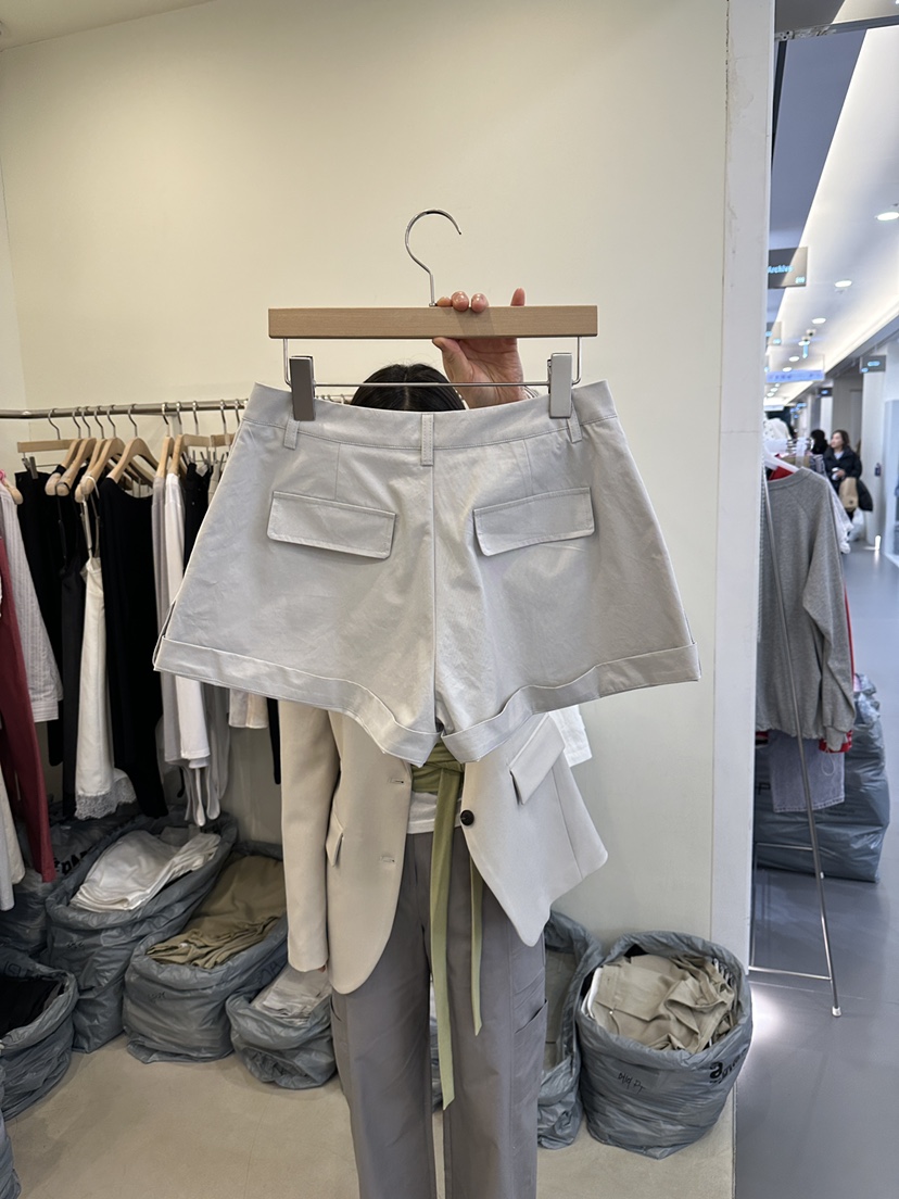 MONDAYMORING韓國代購女裝新款休閑職業26春夏推薦真品短褲MONDAYMORING短褲