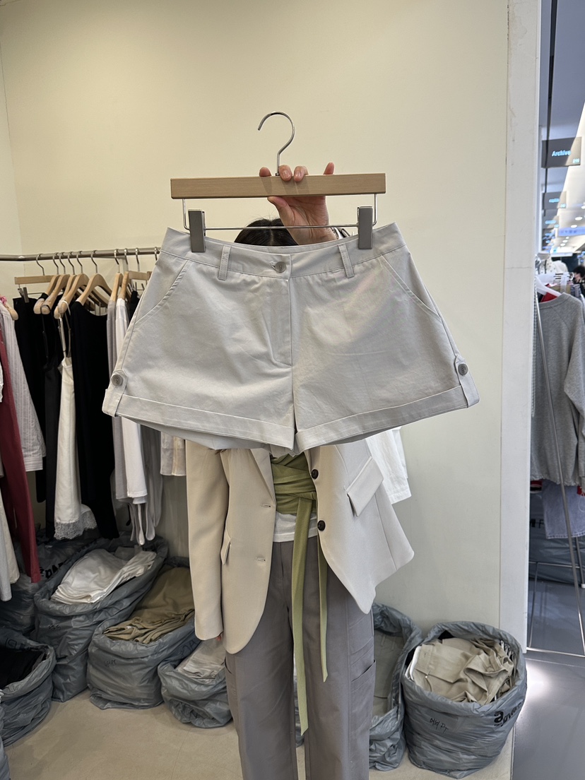 MONDAYMORING韓國代購女裝新款休閑職業26春夏推薦真品短褲MONDAYMORING短褲圖色2