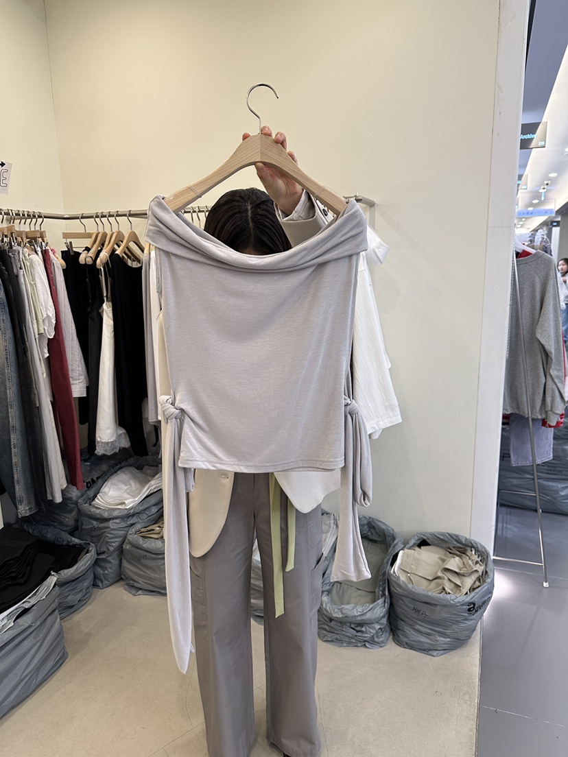 MONDAYMORING東大門實拍女士新品26春夏人氣熱賣推薦長袖T恤MONDAYMORING長袖T恤