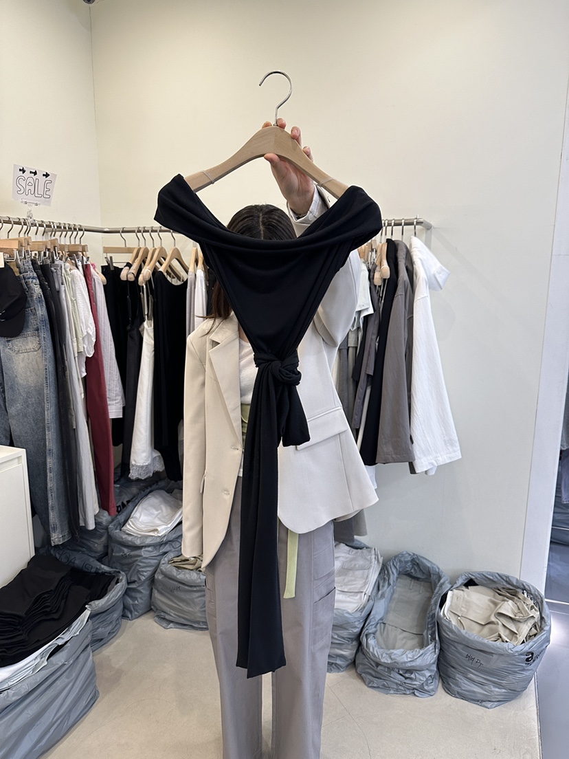 MONDAYMORING東大門實拍女士新品26春夏人氣熱賣推薦長袖T恤MONDAYMORING長袖T恤圖色2