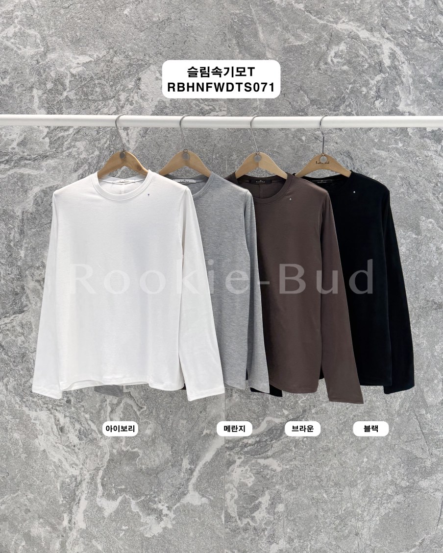 ROOKIE BUD東大門代購女士新品時尚26春夏職業休閑長袖T恤ROOKIE BUD-P長袖T恤