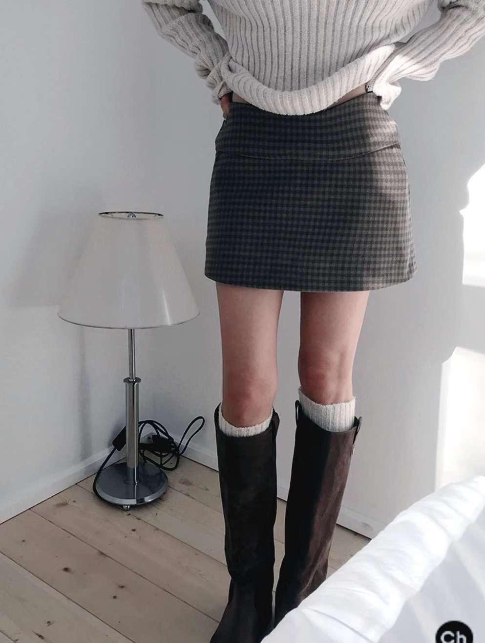 BUTTON 12韓國直郵女士新品熱賣職業人氣休閑推薦真品短裙BUTTON 12短裙