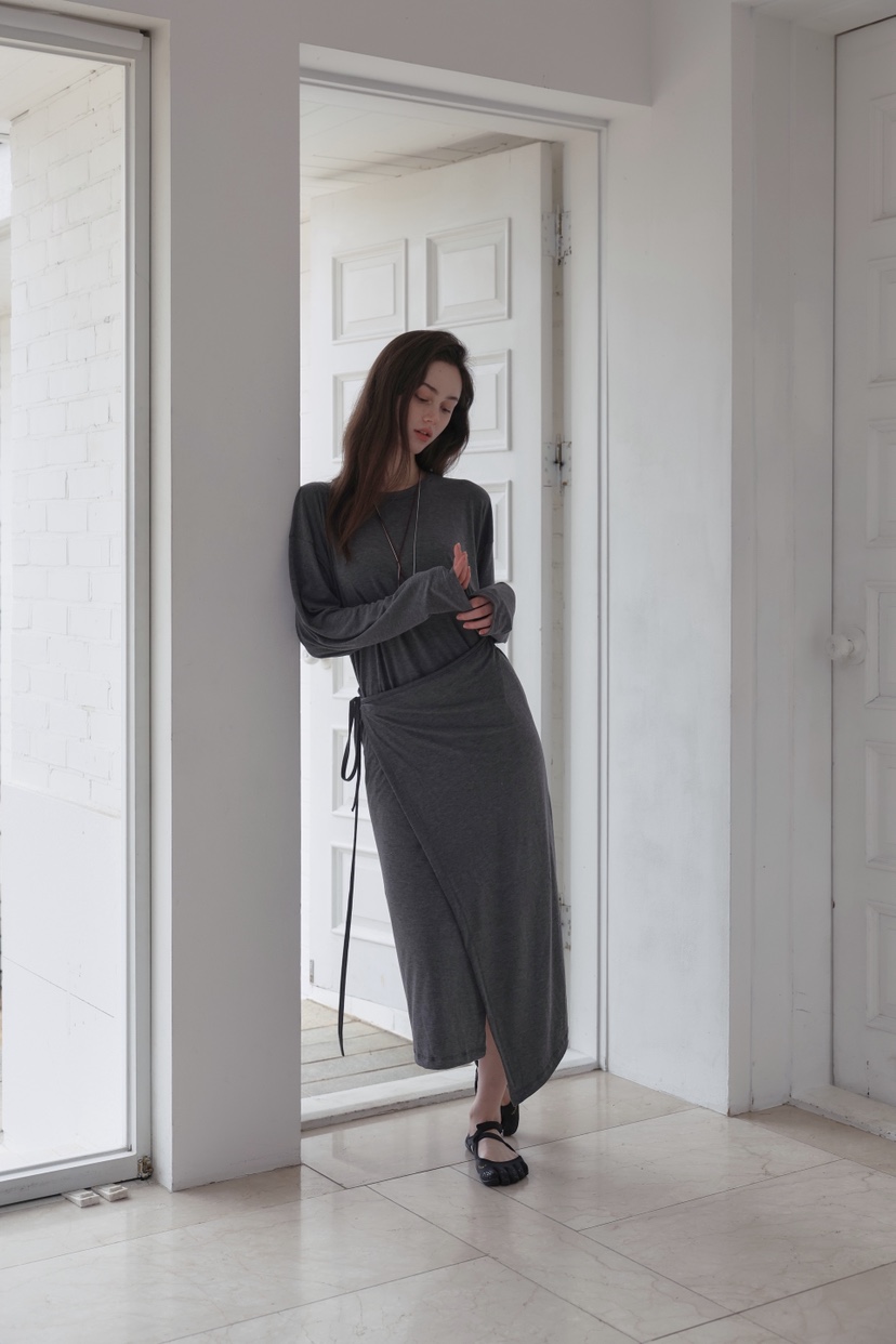 MURMUR韓國代購女士新品時尚人氣真品熱賣26春夏職業連衣裙MURMUR連衣裙