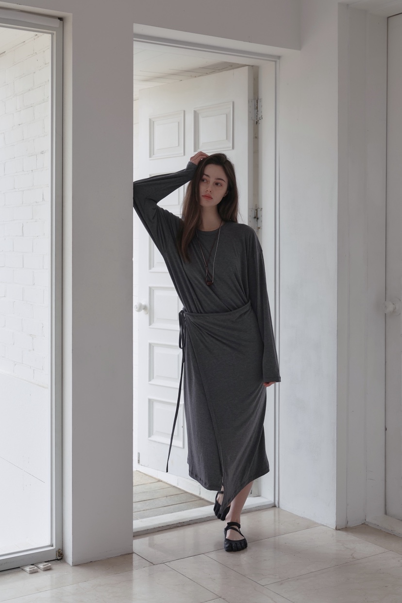 MURMUR韓國代購女士新品時尚人氣真品熱賣26春夏職業連衣裙MURMUR連衣裙