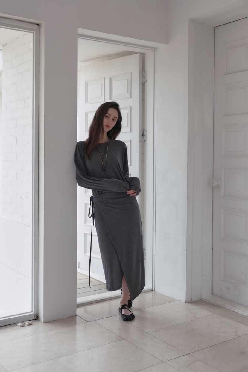 MURMUR韓國代購女士新品時尚人氣真品熱賣26春夏職業連衣裙MURMUR連衣裙