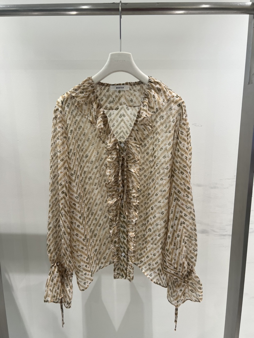 MENTOR東大門實拍女士新品推薦時尚熱賣26春夏襯衫蕾絲衫MENTOR襯衫/蕾絲衫圖色1