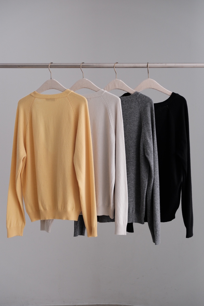 SORBET/FLAT WHITE東大門實拍女裝新品26春夏針織衫V領SORBET/FLAT WHITE針織衫