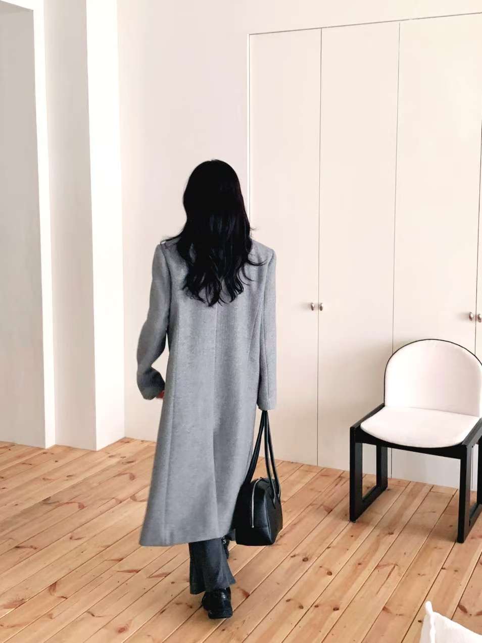 BUTTON 12韓國代購女裝新款真品推薦26春夏熱賣中長款大衣BUTTON 12中長款大衣