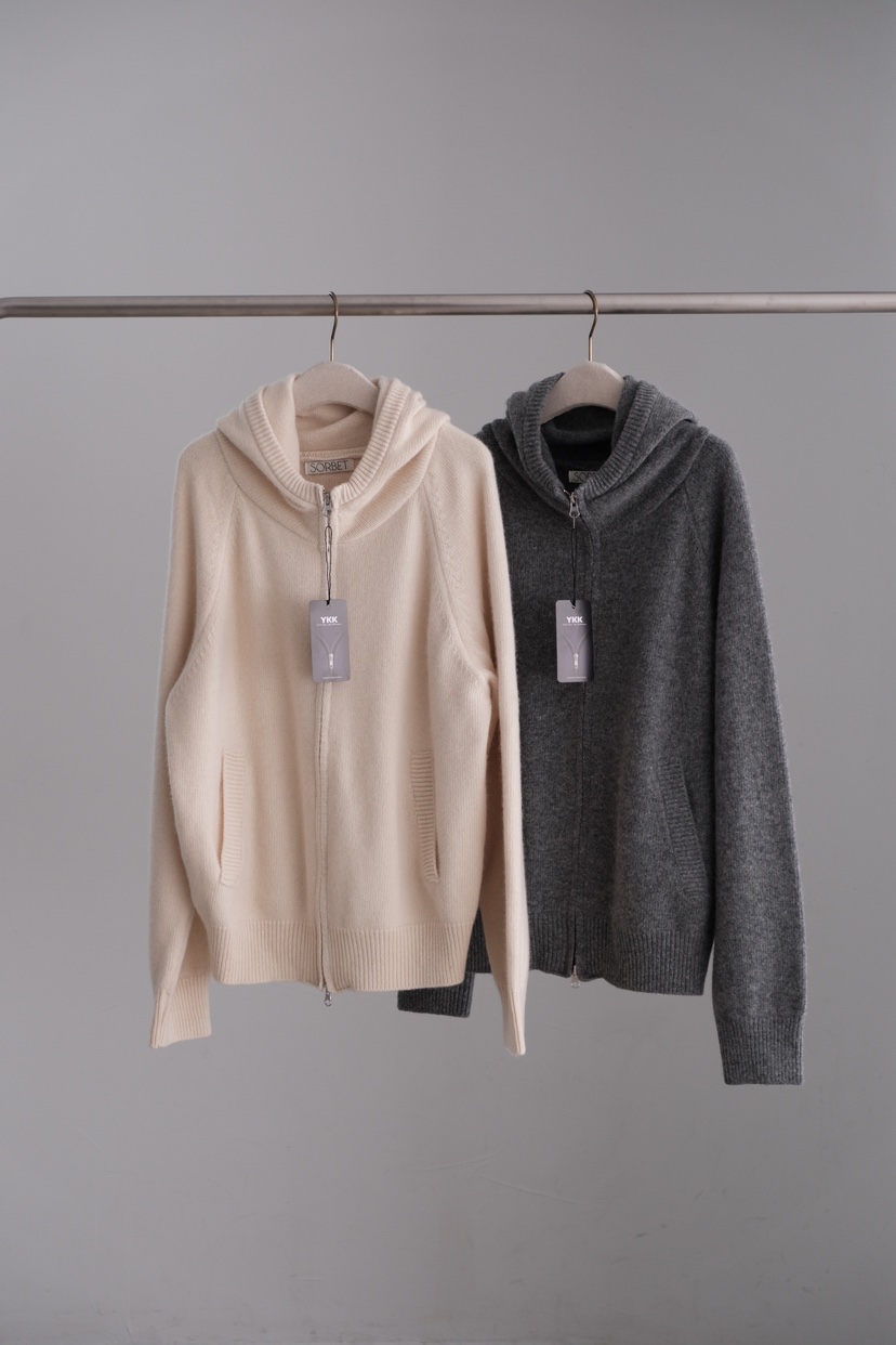 SORBET/FLAT WHITE東大門實拍女士新品真品針織衫連帽針織衫SORBET/FLAT WHITE針織衫