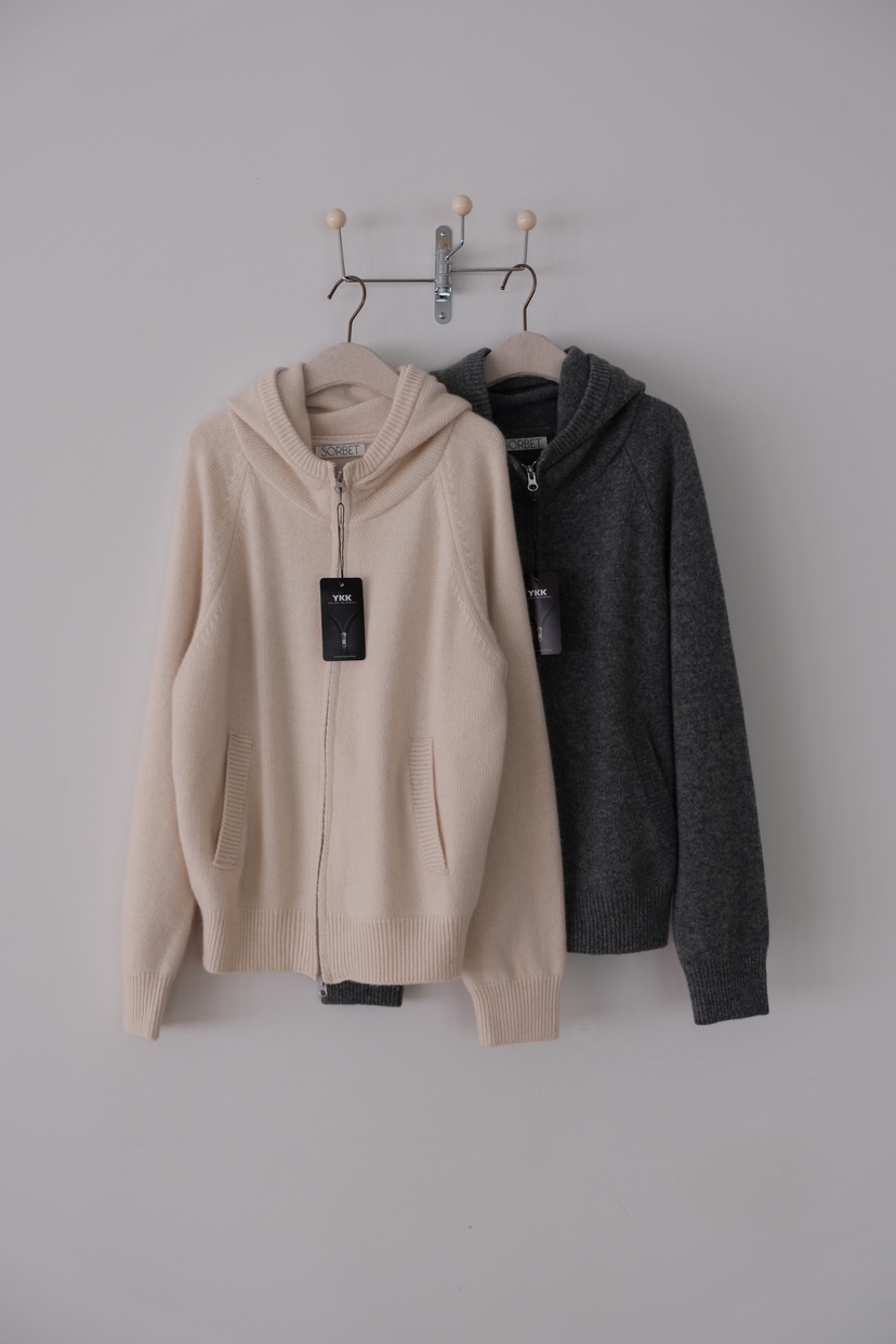 SORBET/FLAT WHITE東大門實拍女士新品真品針織衫連帽針織衫SORBET/FLAT WHITE針織衫