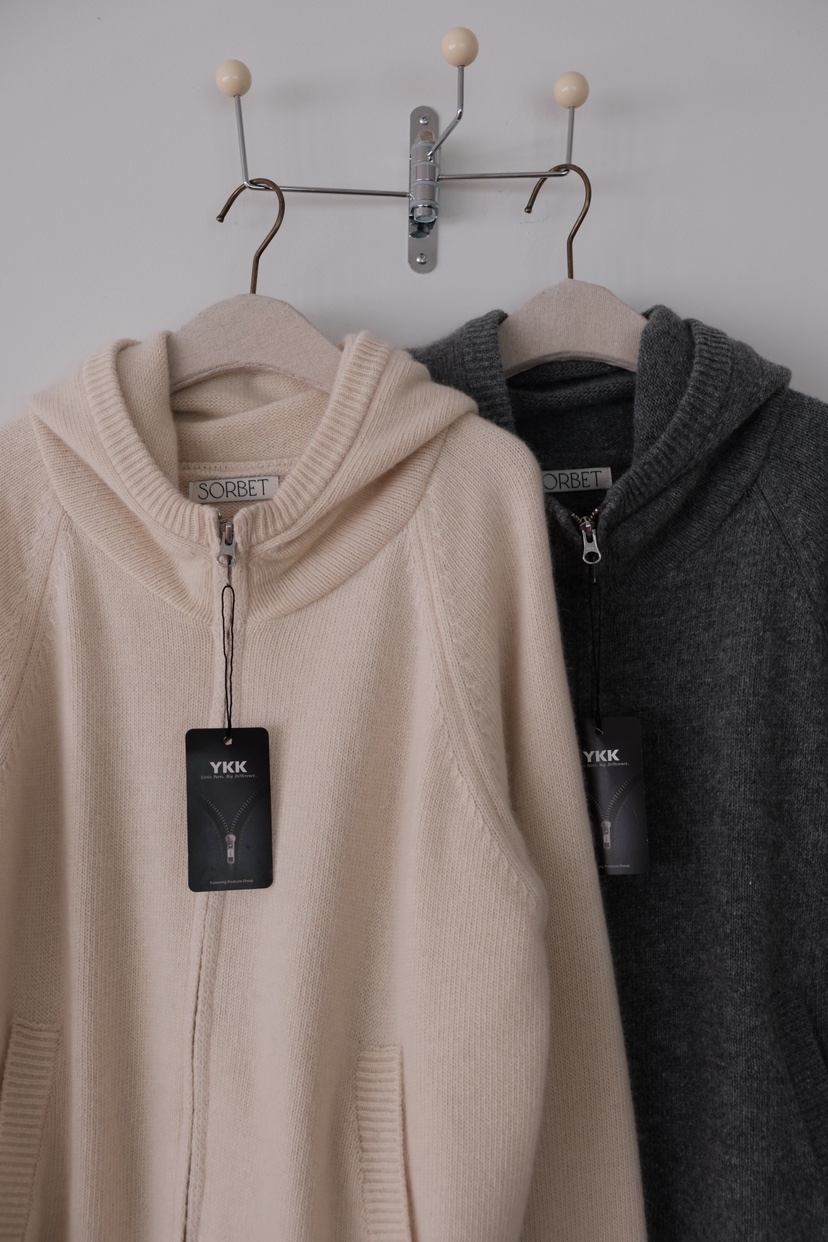 SORBET/FLAT WHITE東大門實拍女士新品真品針織衫連帽針織衫SORBET/FLAT WHITE針織衫