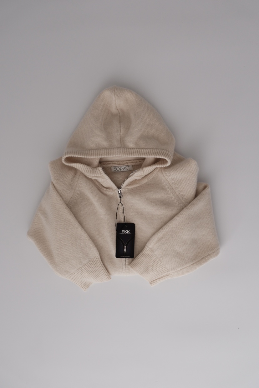 SORBET/FLAT WHITE東大門實拍女士新品真品針織衫連帽針織衫SORBET/FLAT WHITE針織衫