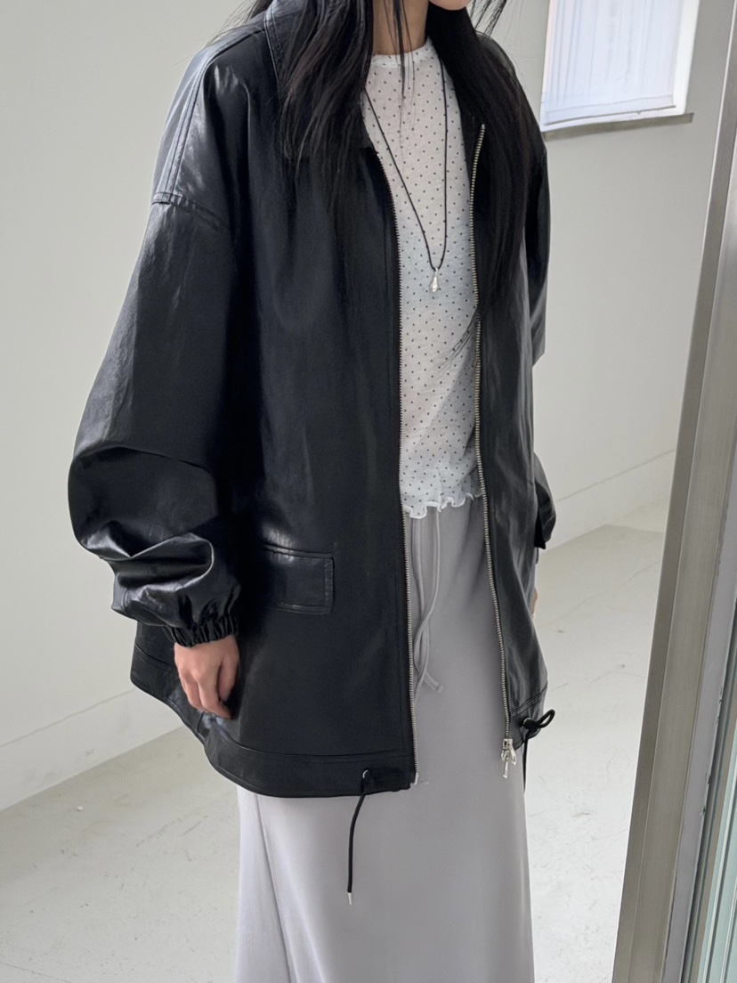 TAUPE韓國代購女裝新款時尚熱賣真品休閑26春夏人氣夾克皮革TAUPE夾克