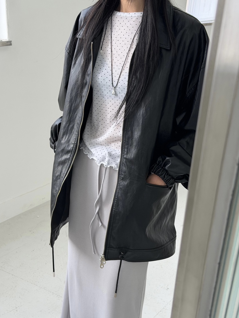 TAUPE韓國代購女裝新款時尚熱賣真品休閑26春夏人氣夾克皮革TAUPE夾克