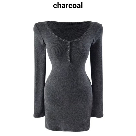 BUTTON 12韓國代購女士新款熱賣人氣職業時尚休閑連衣裙BUTTON 12連衣裙圖色2