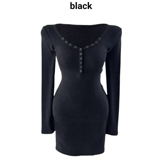 BUTTON 12韓國代購女士新款熱賣人氣職業時尚休閑連衣裙BUTTON 12連衣裙圖色3