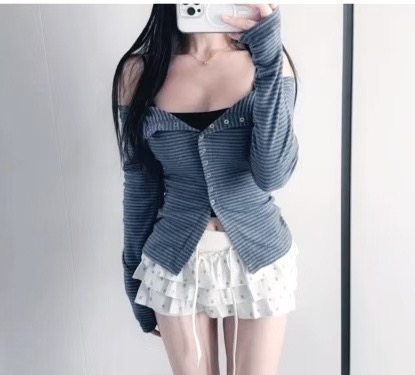 BUTTON 12東大門直郵女裝新款時尚推薦真品職業人氣長袖T恤BUTTON 12長袖T恤