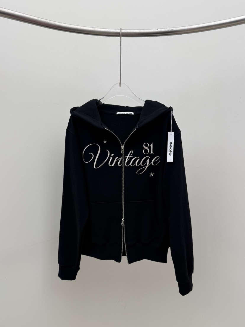 SEOLO東大門直郵女士新品時尚職業熱賣休閑夾克連帽衫復古Seolo seoul夾克