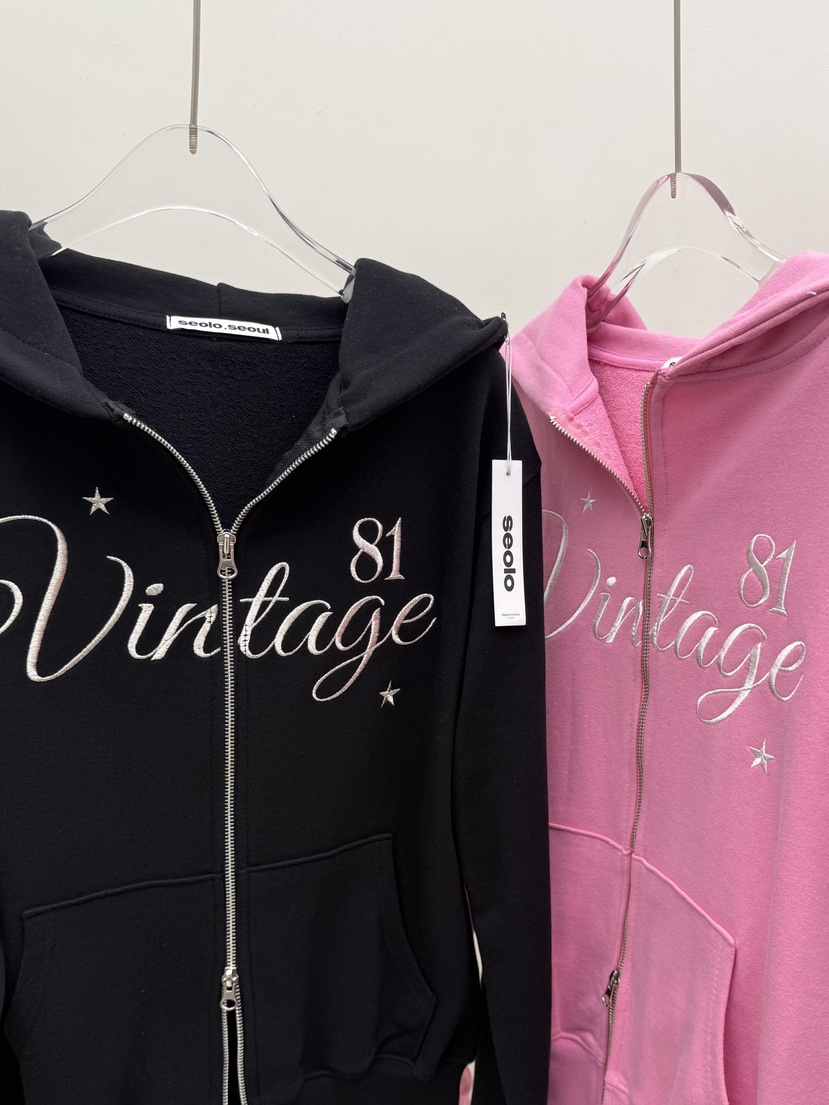 SEOLO東大門直郵女士新品時尚職業熱賣休閑夾克連帽衫復古Seolo seoul夾克