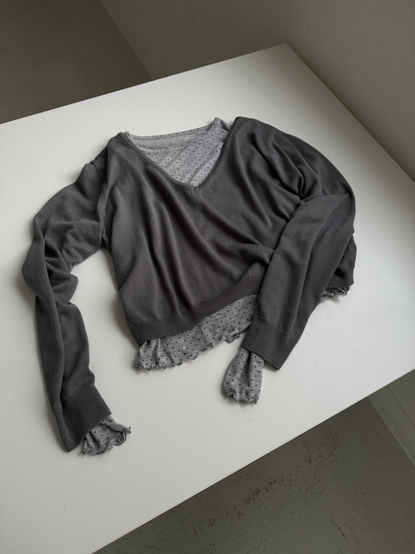 TAUPE東大門代購女士新款熱賣26春夏休閑人氣真品長袖T恤TAUPE長袖T恤