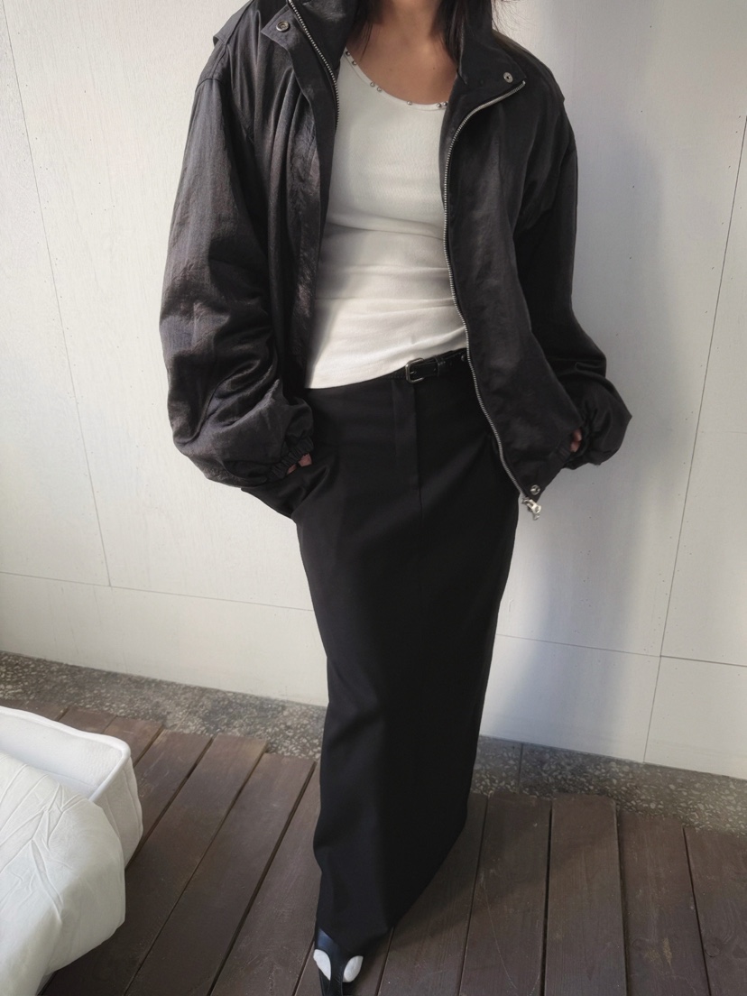 AWESOMESAUCE韓國代購女士新款時尚職業推薦休閑真品長裙AWESOME SAUCE長裙