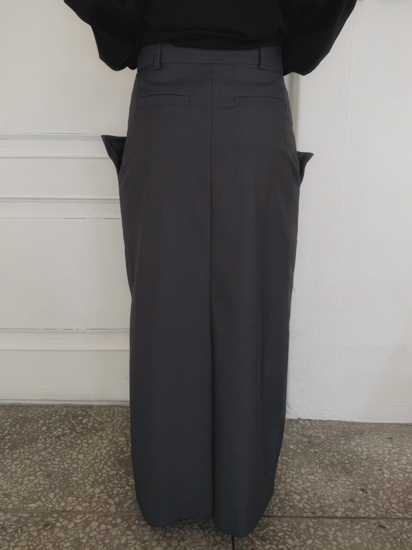 AWESOMESAUCE韓國代購女士新款時尚職業推薦休閑真品長裙AWESOME SAUCE長裙