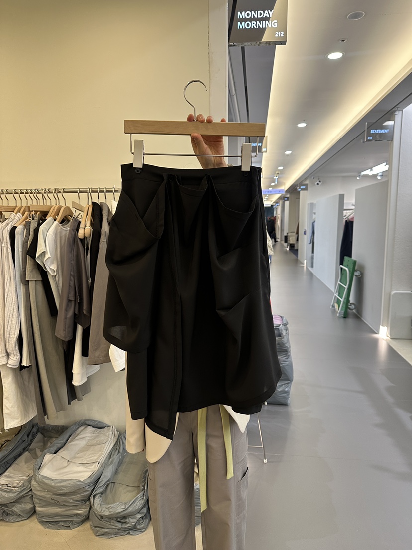 MONDAYMORING韓國代購女士新品26春夏熱賣半身裙中短裙修身MONDAYMORING半身裙/中短裙圖色2