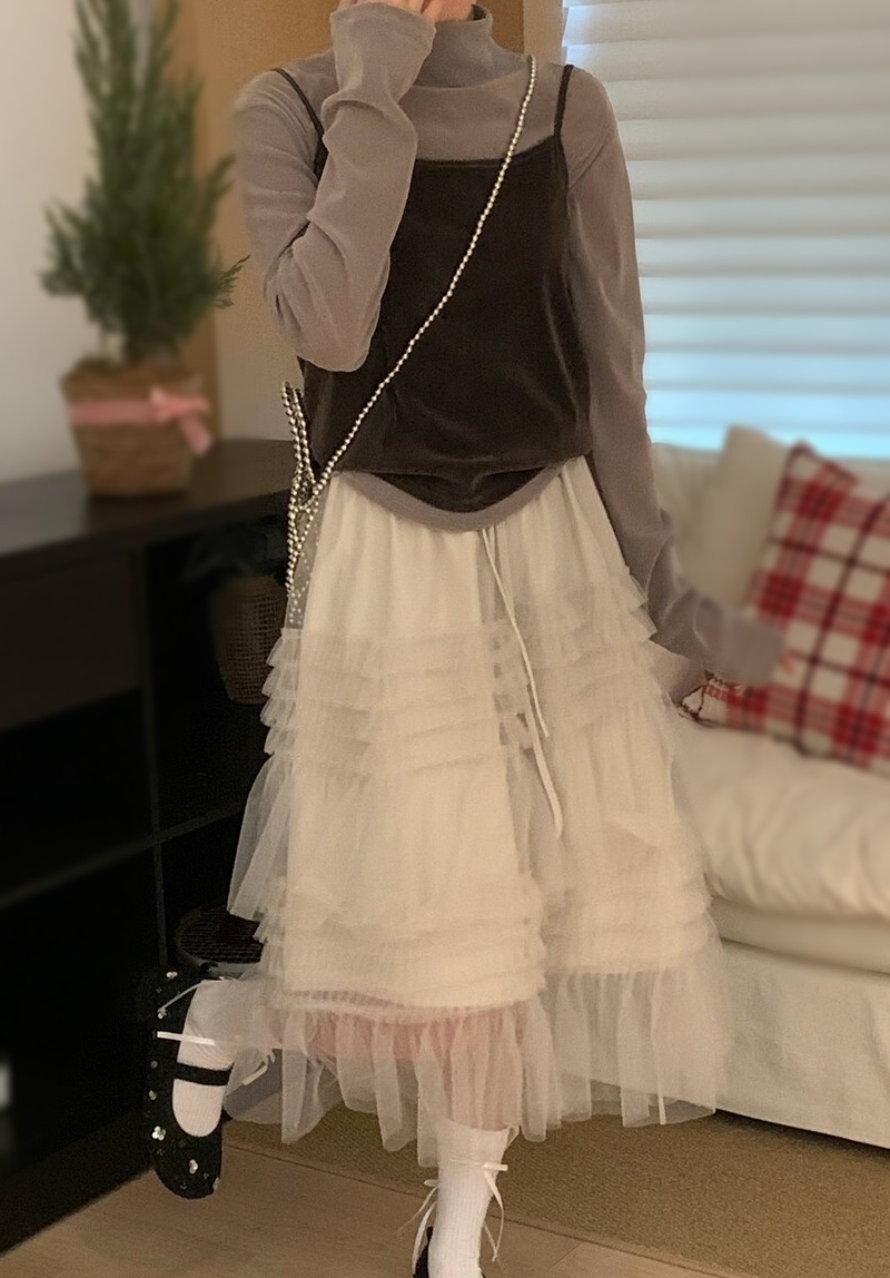 OLA韓國代購女士新品職業推薦時尚26春夏真品半身裙中短裙mellor/OLA半身裙/中短裙