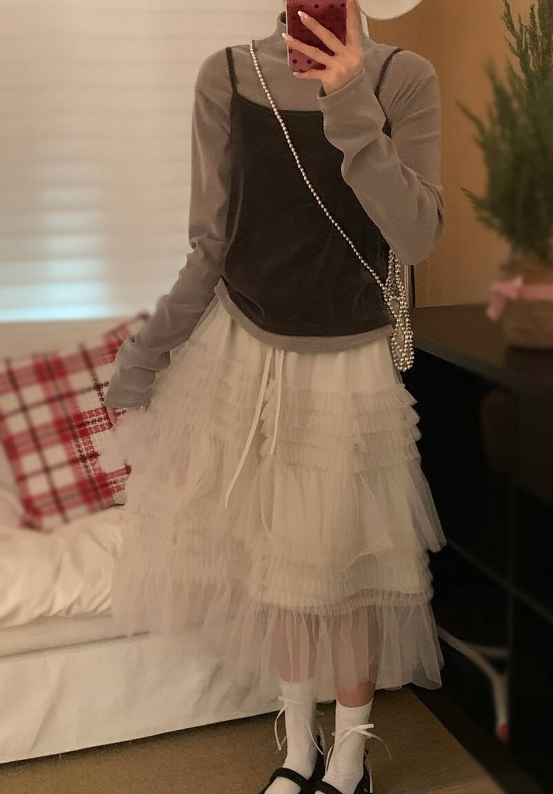 OLA韓國代購女士新品職業推薦時尚26春夏真品半身裙中短裙mellor/OLA半身裙/中短裙