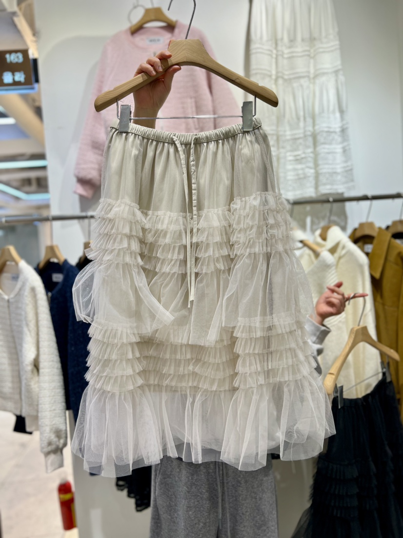 OLA韓國代購女士新品職業推薦時尚26春夏真品半身裙中短裙mellor/OLA半身裙/中短裙圖色2