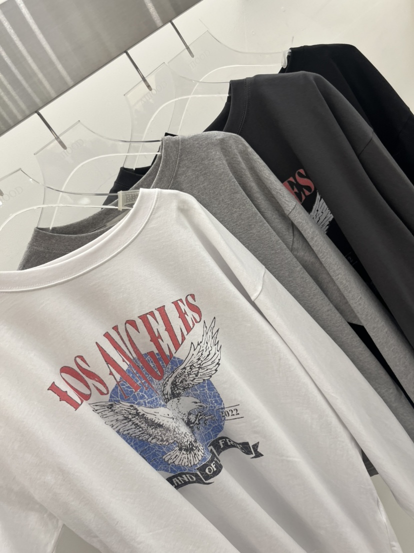 AMOOD東大門直郵女士新款休閑26春夏時尚職業推薦長袖T恤AMOOD長袖T恤