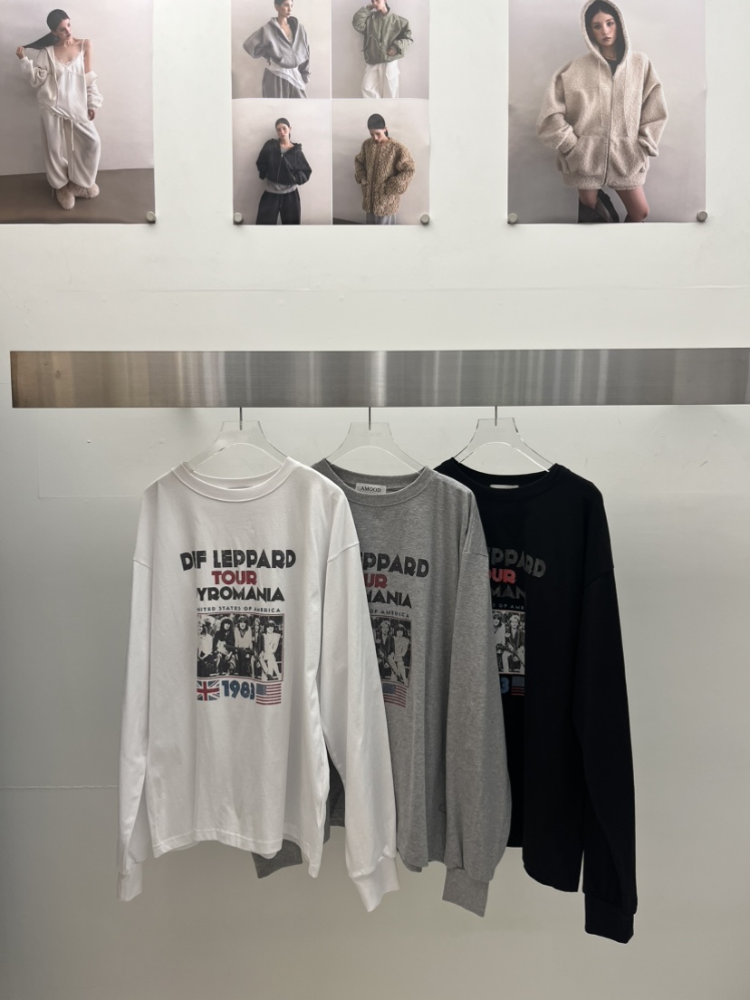 AMOOD東大門直郵女裝新款職業26春夏休閑時尚真品長袖T恤AMOOD長袖T恤