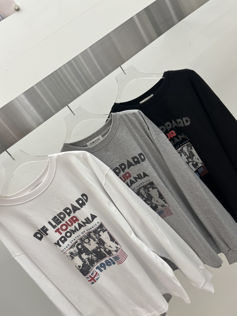 AMOOD東大門直郵女裝新款職業26春夏休閑時尚真品長袖T恤AMOOD長袖T恤