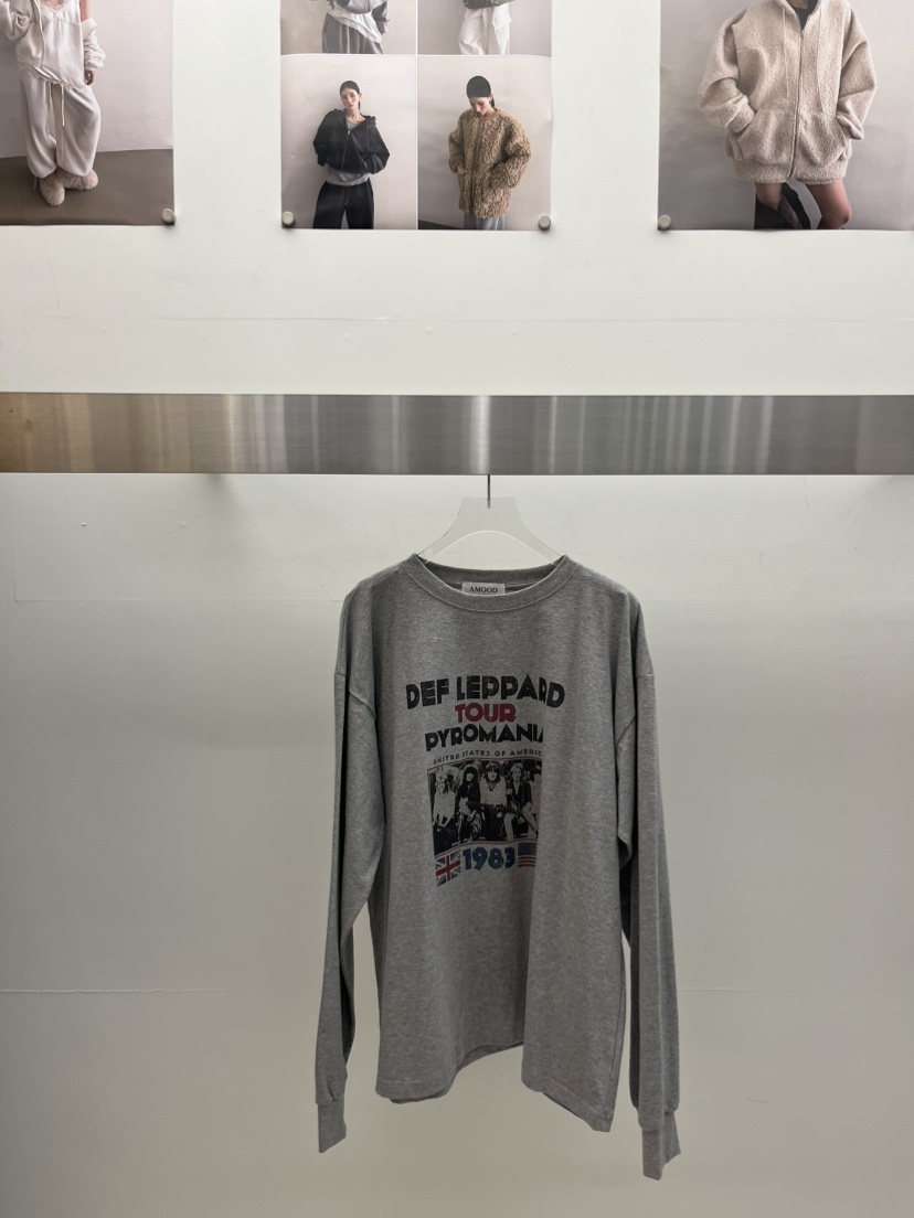 AMOOD東大門直郵女裝新款職業26春夏休閑時尚真品長袖T恤AMOOD長袖T恤圖色2