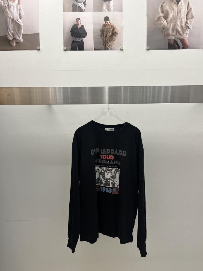 AMOOD東大門直郵女裝新款職業26春夏休閑時尚真品長袖T恤AMOOD長袖T恤圖色3