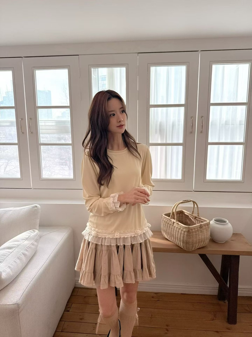 BE&amp;BE韓國直郵女裝新款真品職業休閑推薦26春夏長袖T恤BE&be長袖T恤