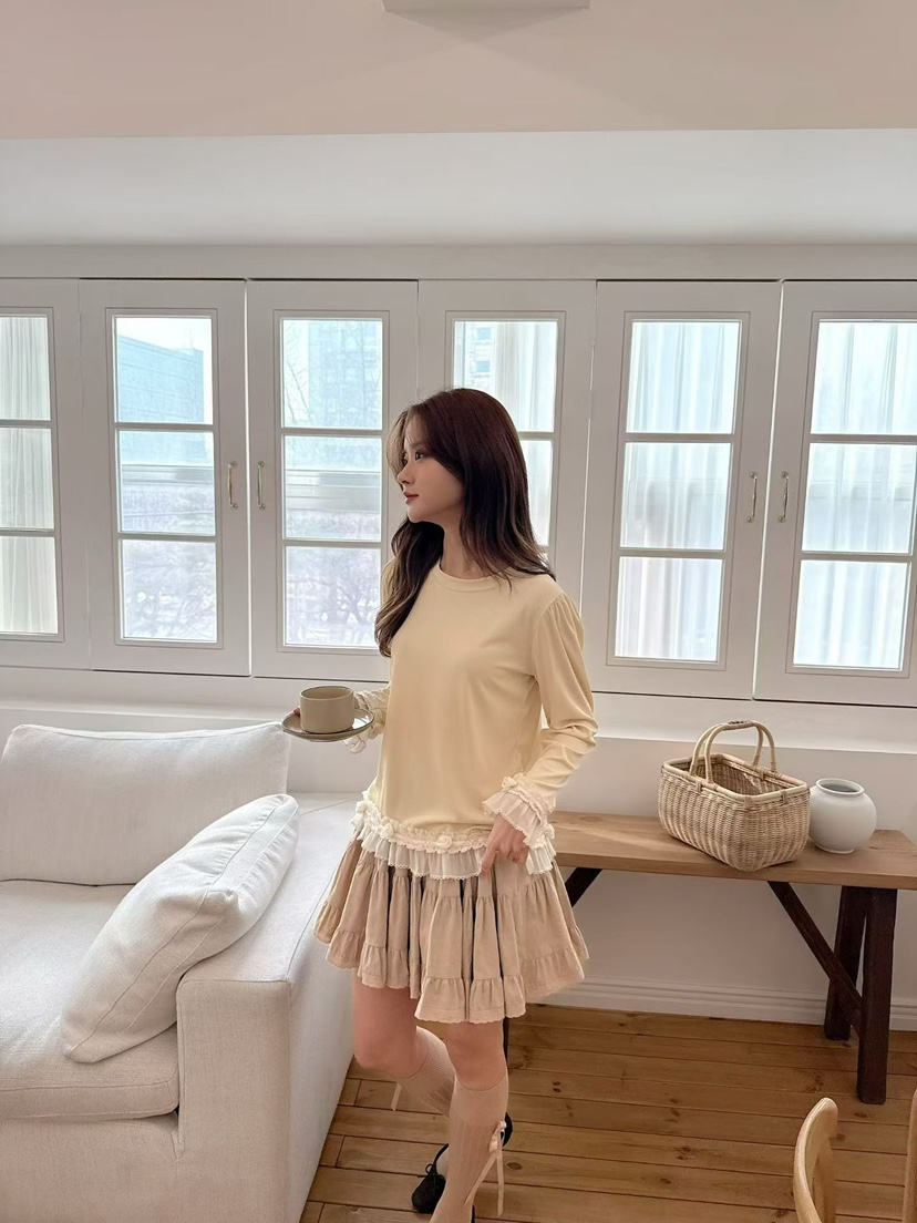 BE&amp;BE韓國直郵女裝新款真品職業休閑推薦26春夏長袖T恤BE&be長袖T恤